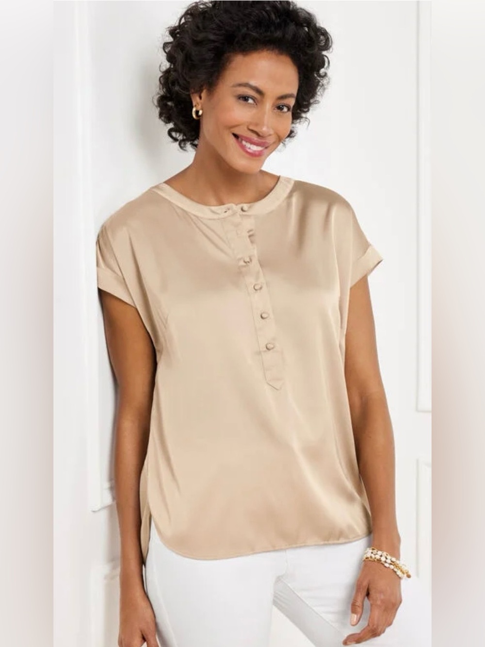 Talbot’s Soft Satin Charmeuse Top